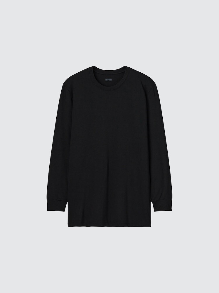 

Футболка Heattech с круглым вырезом Uniqlo, черный