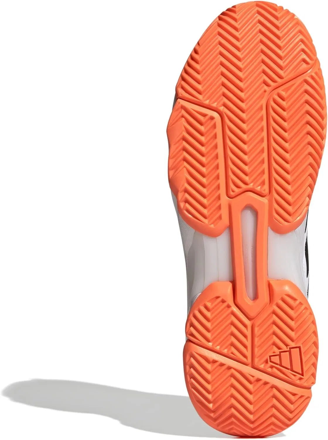 Мужские теннисные кроссовки Adidas Courtjam Control 3, Ftwr White Core Black Lucid Orange — фото 3