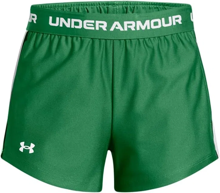 Шорты Under Armour Girls Tech Play Up, (305) Team Kelly Green//White
