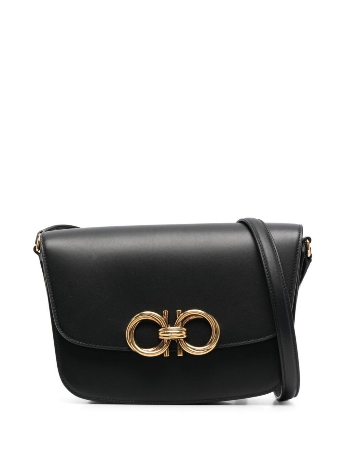 

Ferragamo сумка на плечо с декором Gancini, черный