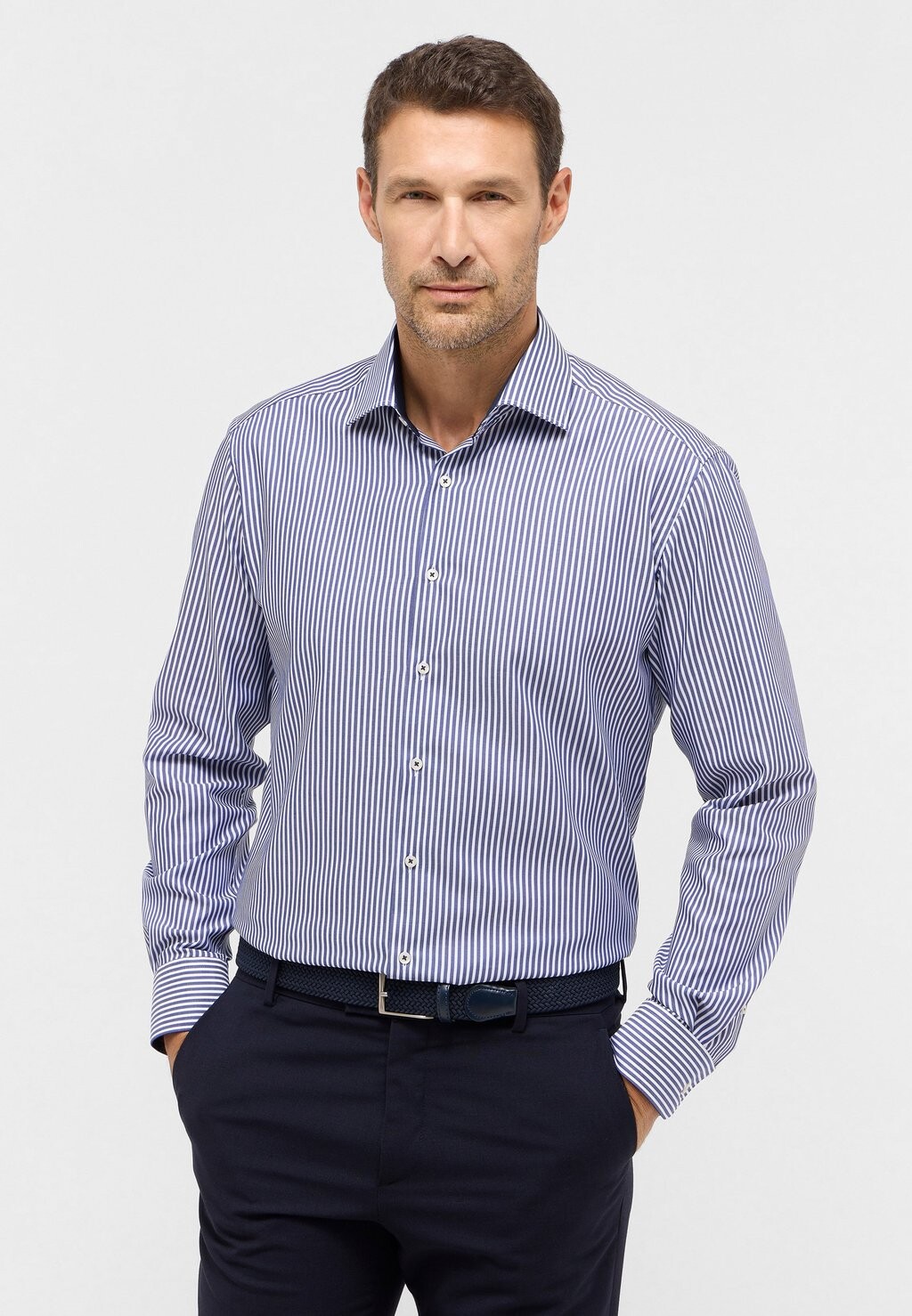 

Рубашка MODERN FIT Eterna, синий деним