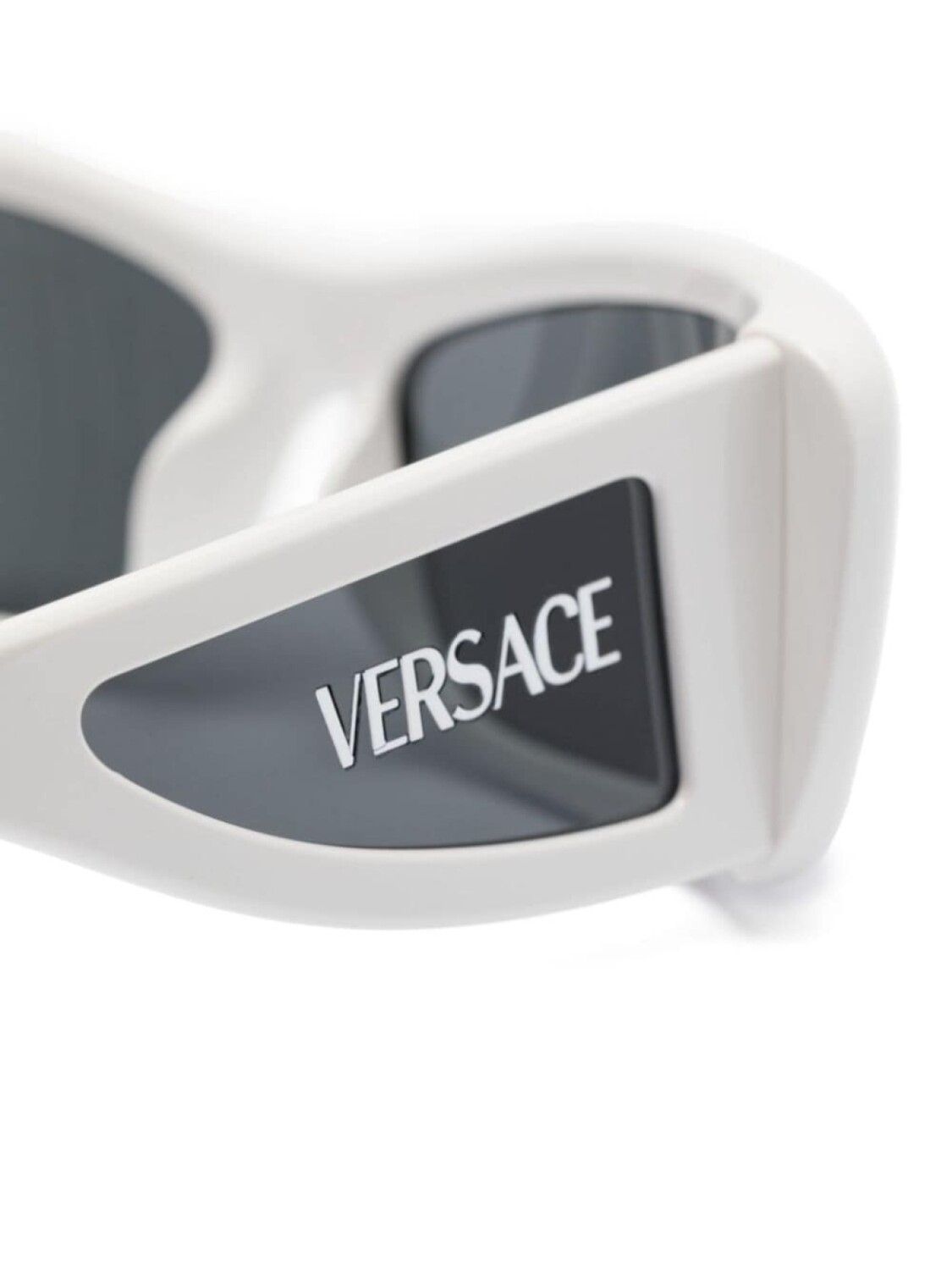 Versace Eyewear солнцезащитные очки в прямоугольной оправе, белый — фото 3