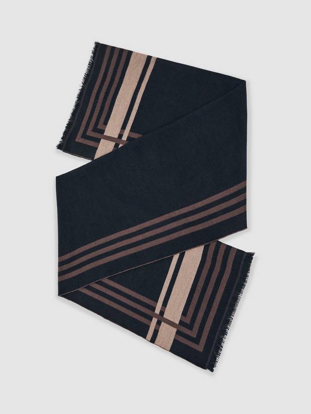 

Шарф Camila с полосками и контрастной окантовкой Reiss