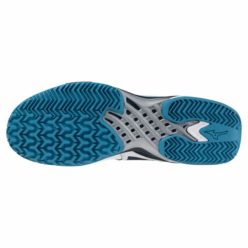 Теннисные кроссовки «Wave Exceed Tour 6 OC» от Mizuno, 14 White X Navy X Turquoise — фото 3