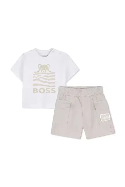 Комплект с принтом BOSS, белый