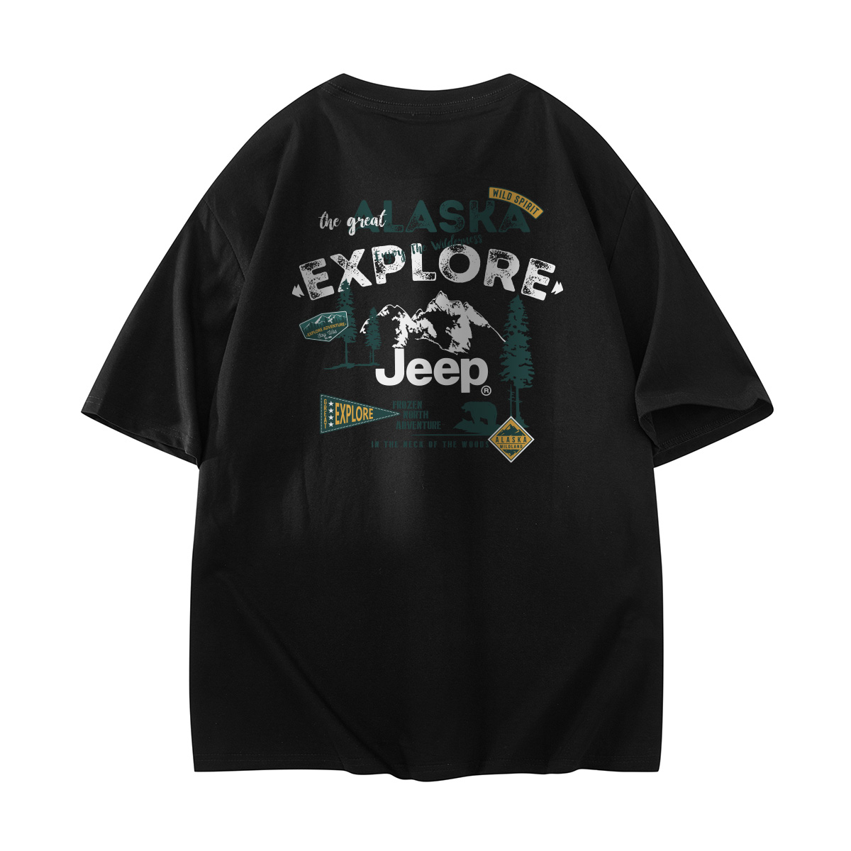 

Футболка Unisex Theme Collection с круглым вырезом и умеренно прямым кроем Jeep, pure черный