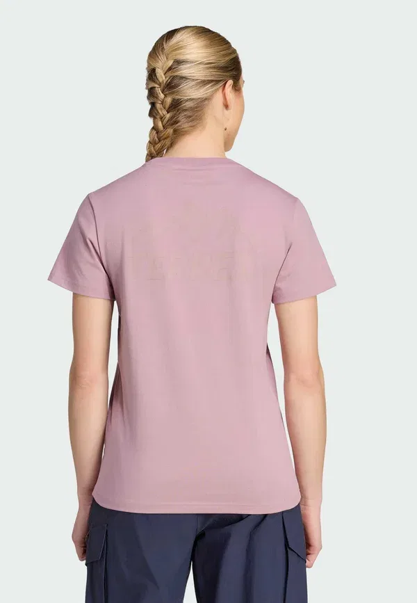 Футболка Adidas Terrex Terrex mountain graphic tshirt print t-shirt, волшебный сиреневый