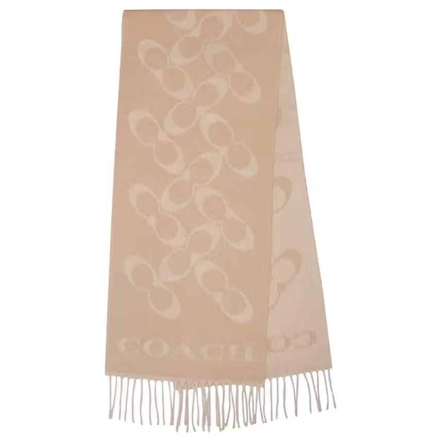 

COACH Кашемировый вязаный шарф Unisex Yellow
