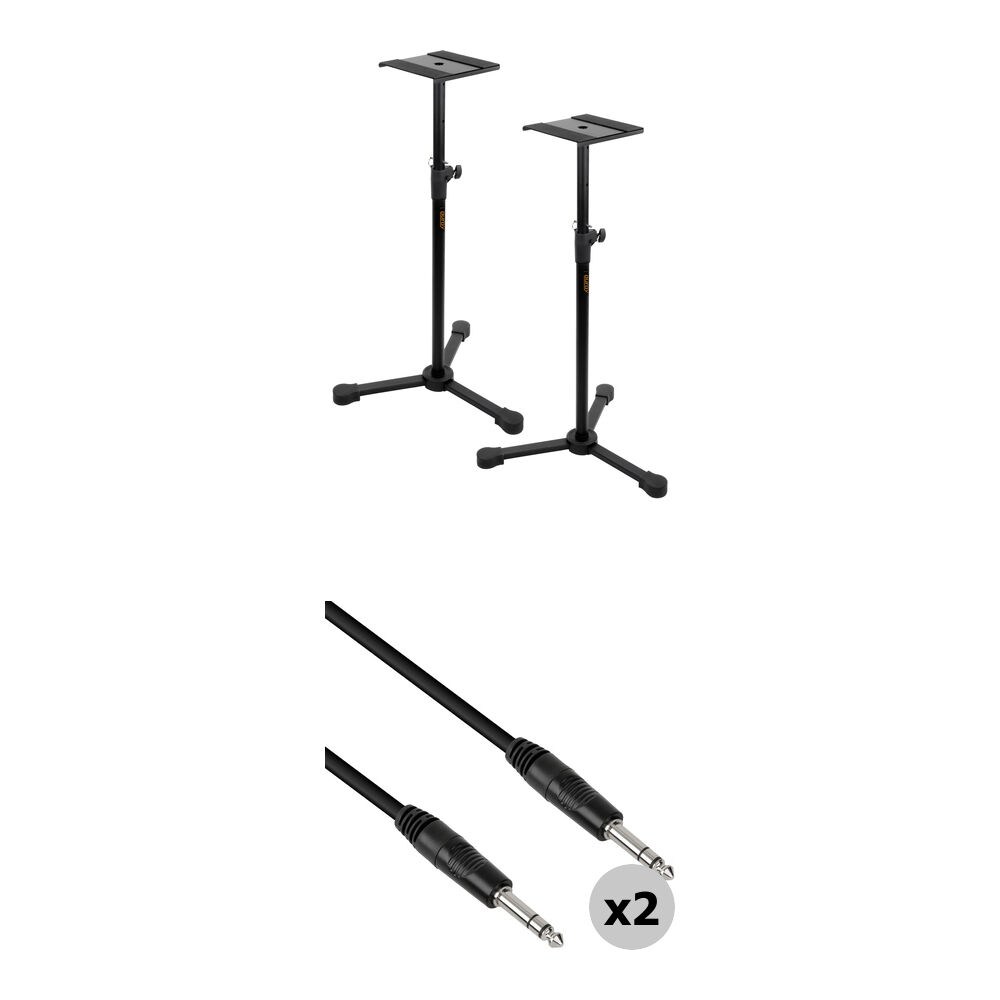

B&H Photo Video Studio Monitor Stands Kit with 1/4" TRS Cables