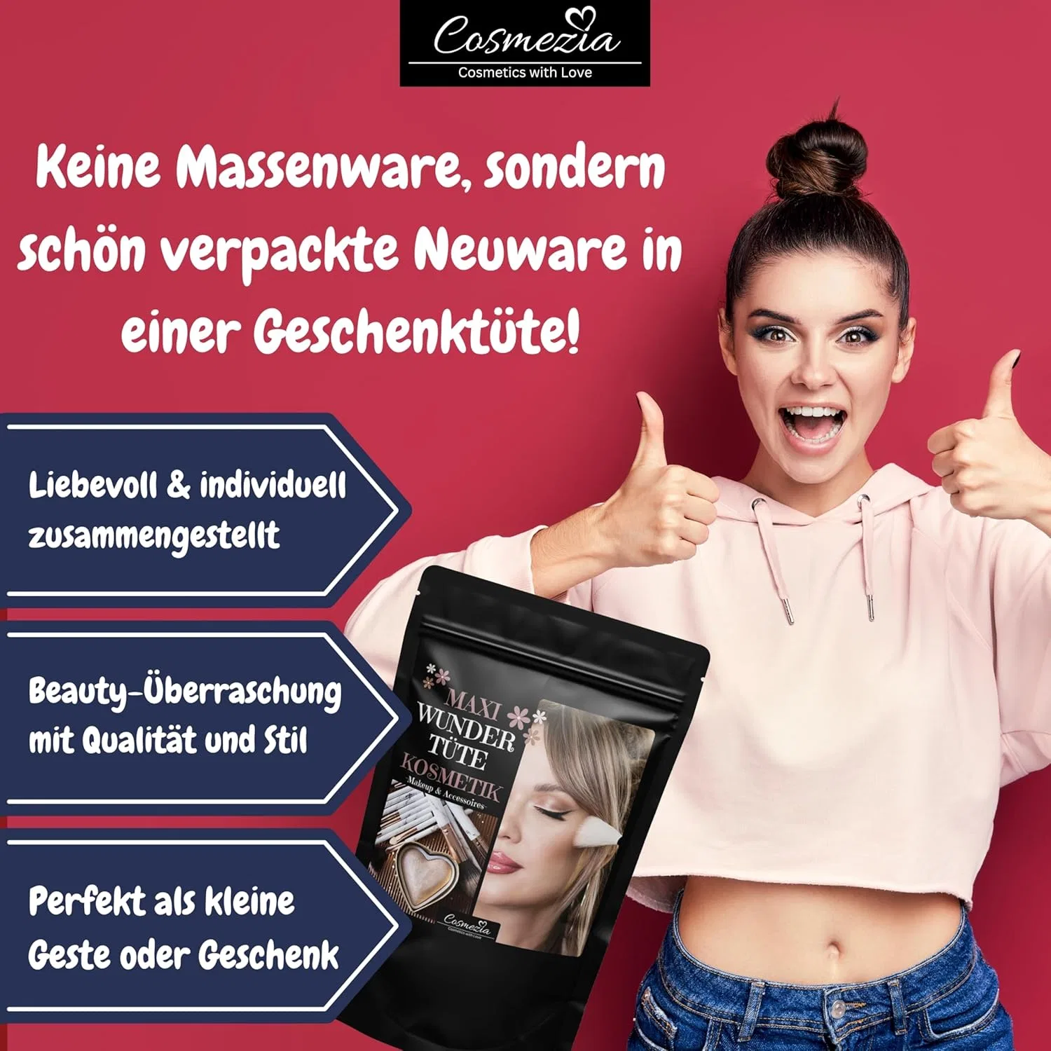 Косметический набор-сюрприз «Beauty Bag» из 12+ предметов Cosmezia, Maxi — фото 2