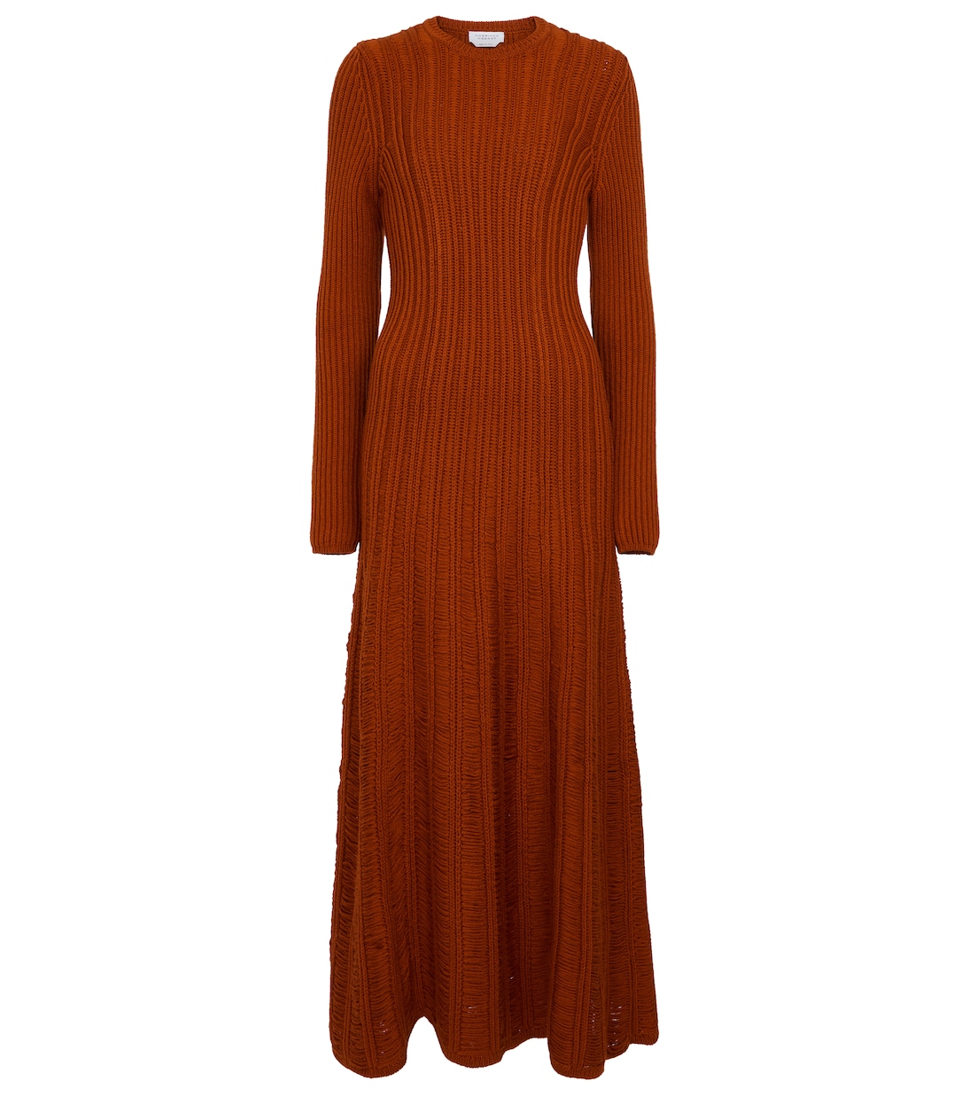 

Платье миди из шерстяной пряжи Django Gabriela Hearst, Copper
