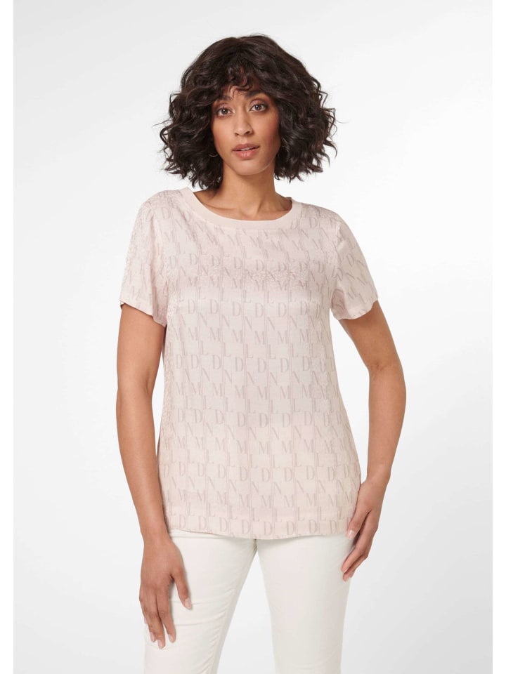 

MADELEINE Футболка с короткими рукавами и принтом, жемчужно-белого/светло-бежевого цвета, Белый, MADELEINE Футболка с короткими рукавами и принтом, жемчужно-белого/светло-бежевого цвета