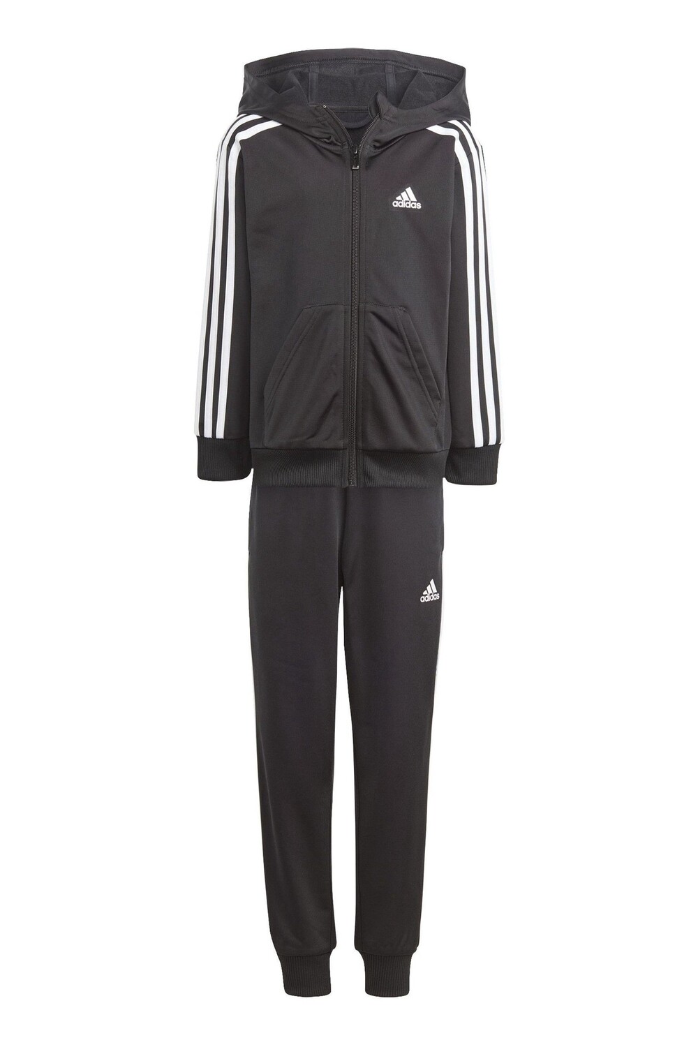 

Блестящий спортивный костюм Essential 3 с 10 полосками adidas, черный