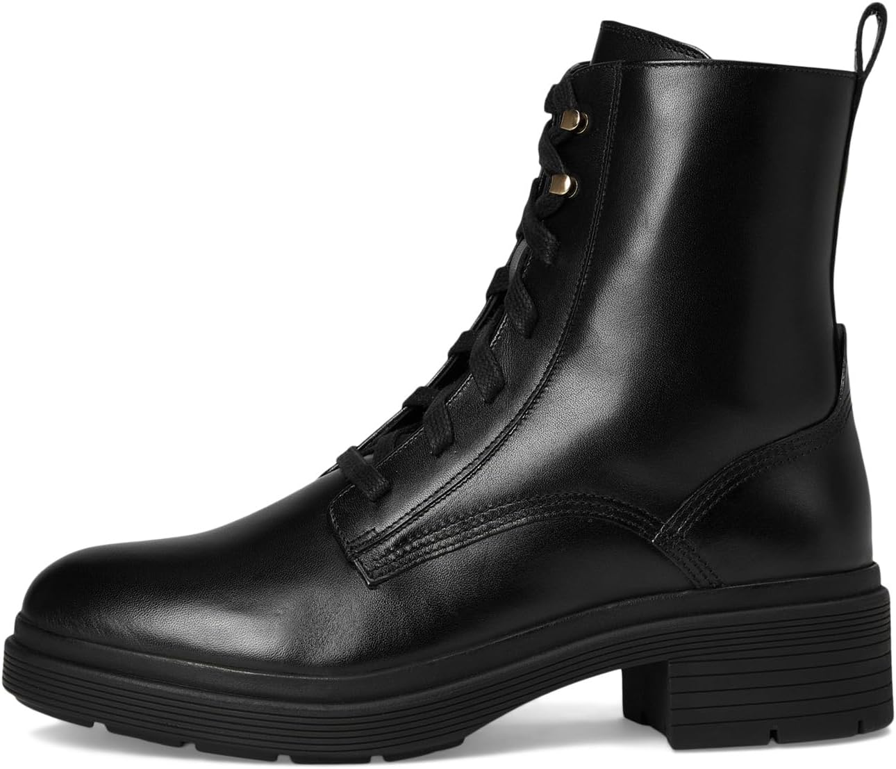 Ботинки Cole Haan Cherise Lace-up Lug Boots, цвет Black Leather Waterproof — фото 4