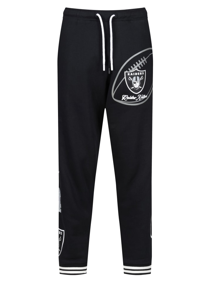 

Тканевые брюки Re:Covered Jogginghose NFL Raiders Nation, черный