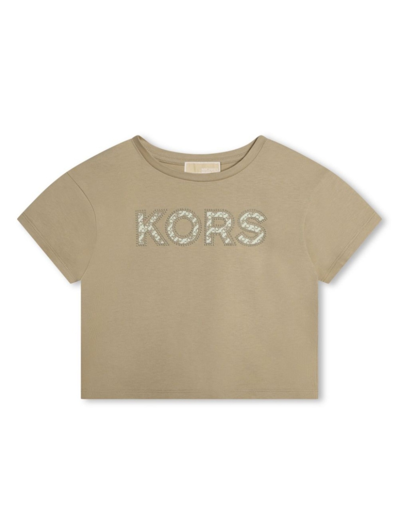 

Michael Kors Kids футболка из органического хлопка с логотипом, нейтральный цвет