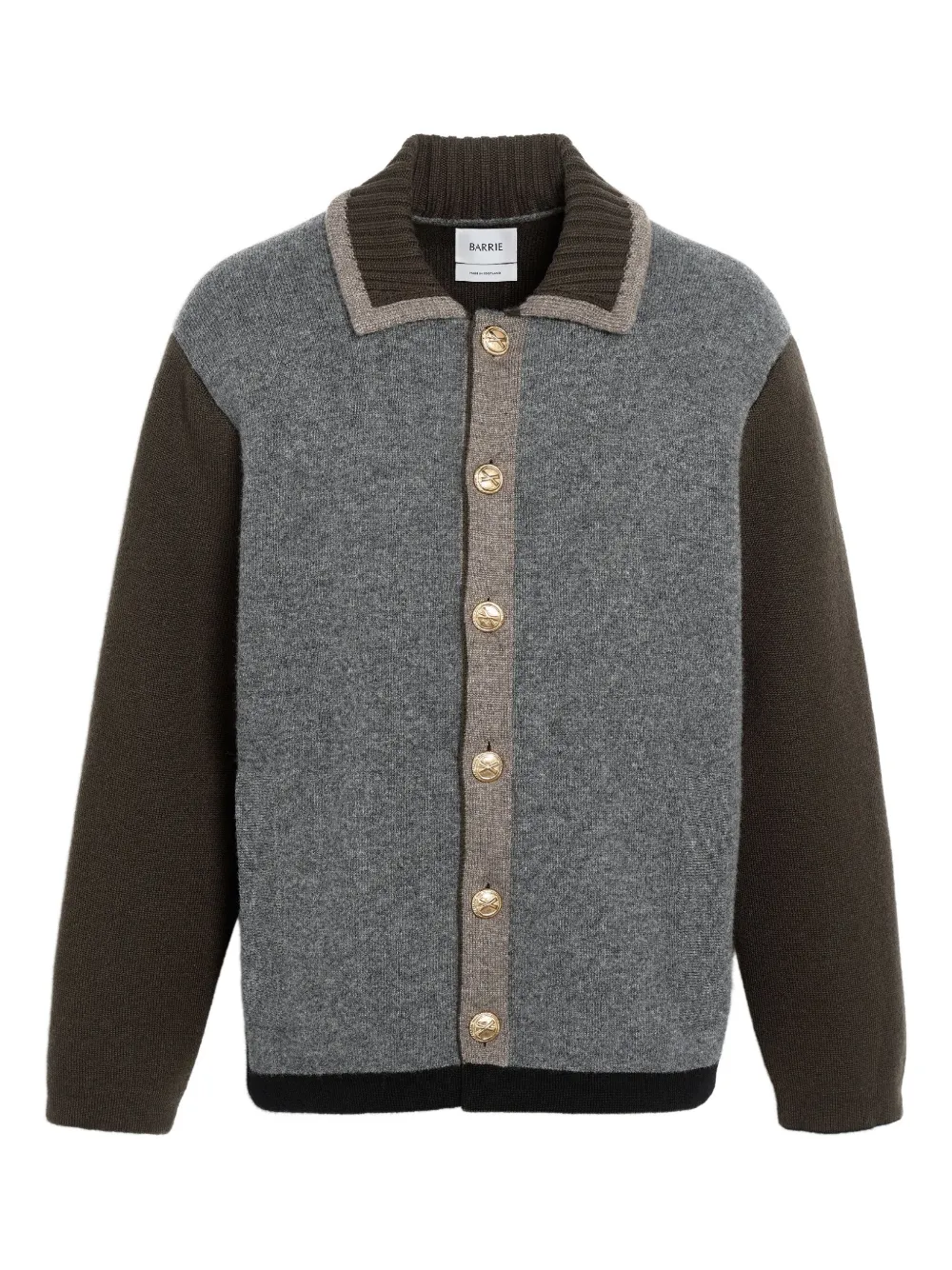 

Кардиган в стиле колор-блок Barrie, серый