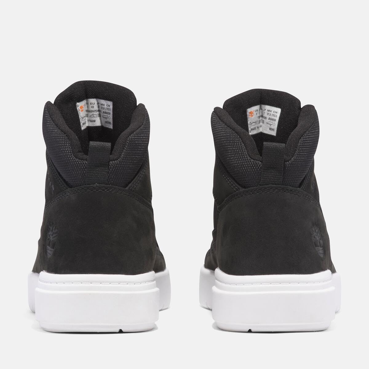 Timberland мужские кроссовки Allston Mid на шнуровке, Black Nubuck — фото 4