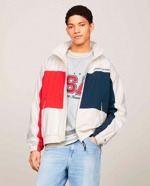

Спортивная мужская куртка с цветными блоками International Games Tommy Jeans, мультиколор