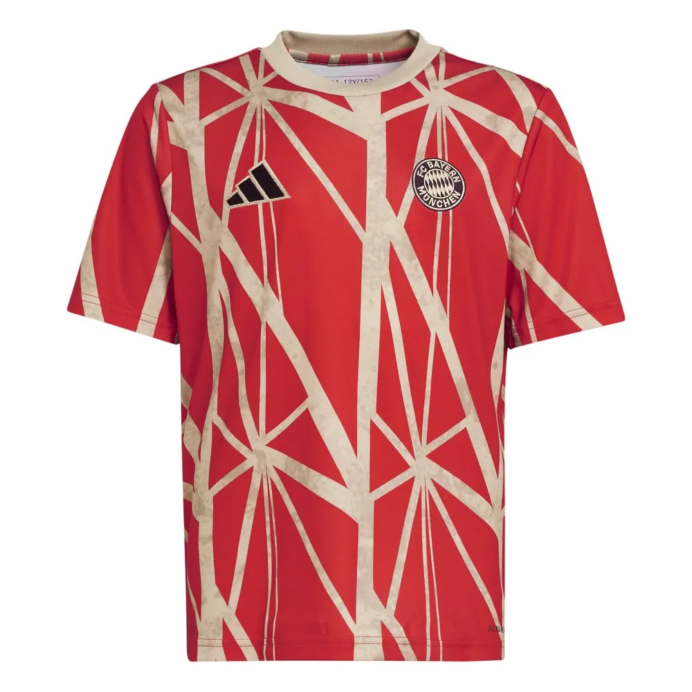

Футболка с коротким рукавом adidas FC Bayern Munich 24/25 pre match junior, красный
