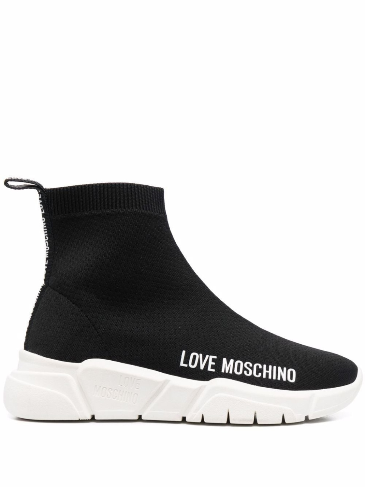 

Love Moschino слипоны с логотипом, черный