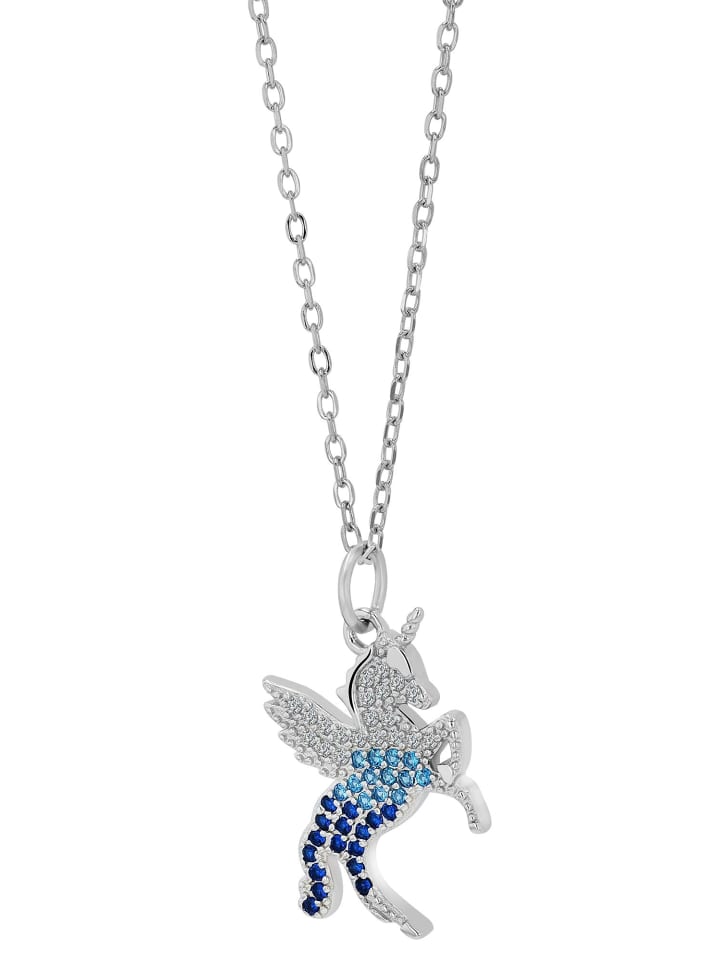 

Adeliás Детское ожерелье - единорог из серебра 925 пробы с кубическим цирконием 42+5 в серебре