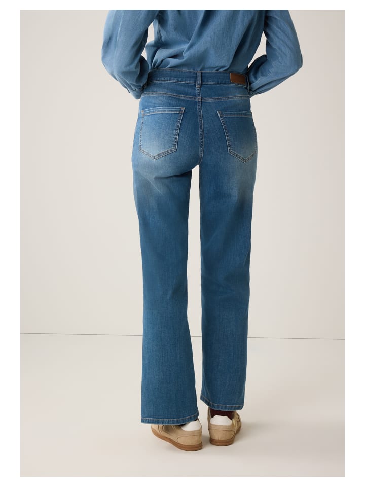 

More & More Джинсы слегка выцветшего цвета, средне-синего денима