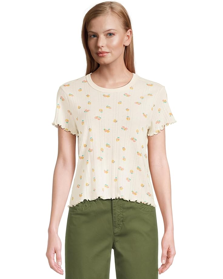 

Футболка Toad&Co Foothill Pointelle Short, цвет Salt Nasturtium Print