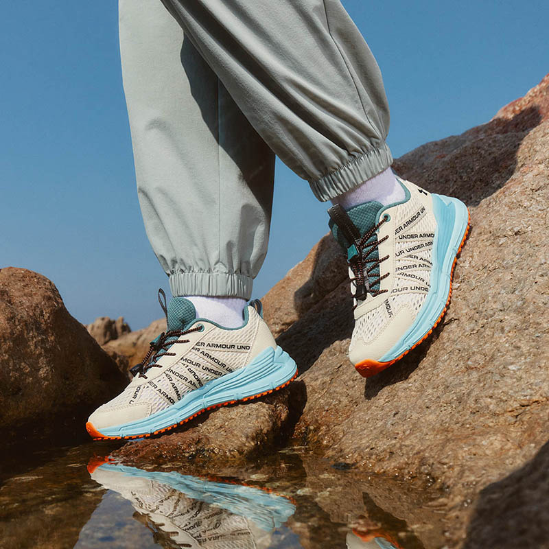 Коллекция Outdoor Обувь для детей Under Armour, синий/оранжевый — фото 3