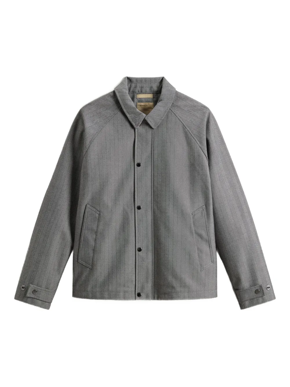

Пиджак с узором в елочку WOOLRICH, серый