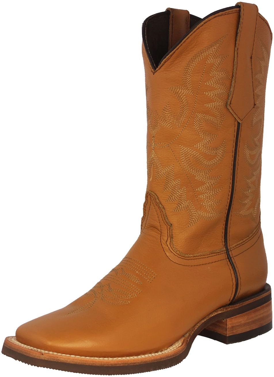 

Мужские ковбойские сапоги Texas Legacy Buttercup Western для родео, из натуральной кожи с квадратным носком