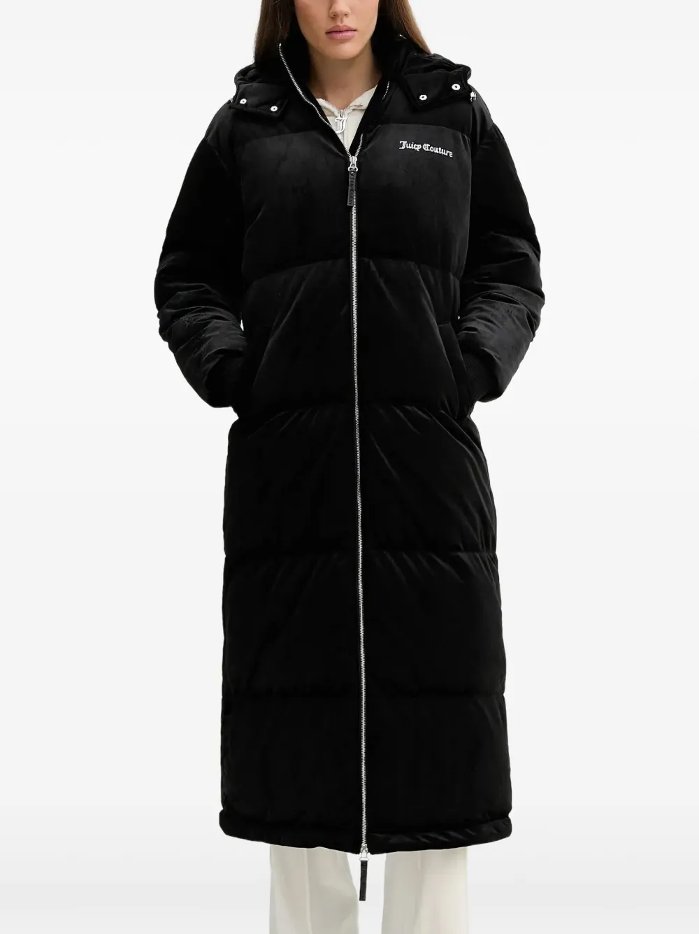 

Декорированная куртка с капюшоном Juicy Couture, черный