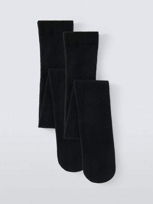

Детские колготки из шерстяной смеси John Lewis, Pack of 2, Black