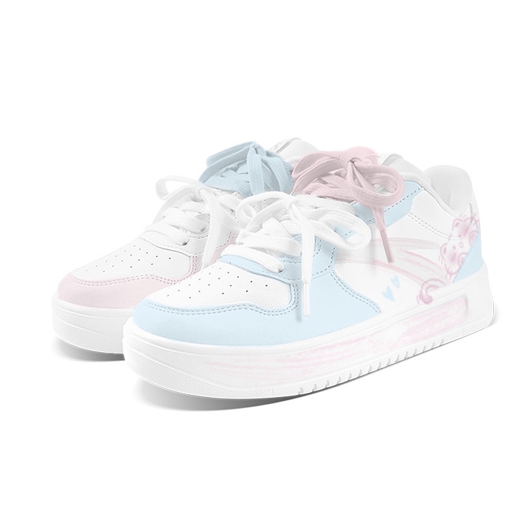 

Расслабленные нескользящие амортизирующие износостойкие низкие кроссовки для скейтбординга unisex ANTA, синий/розовый