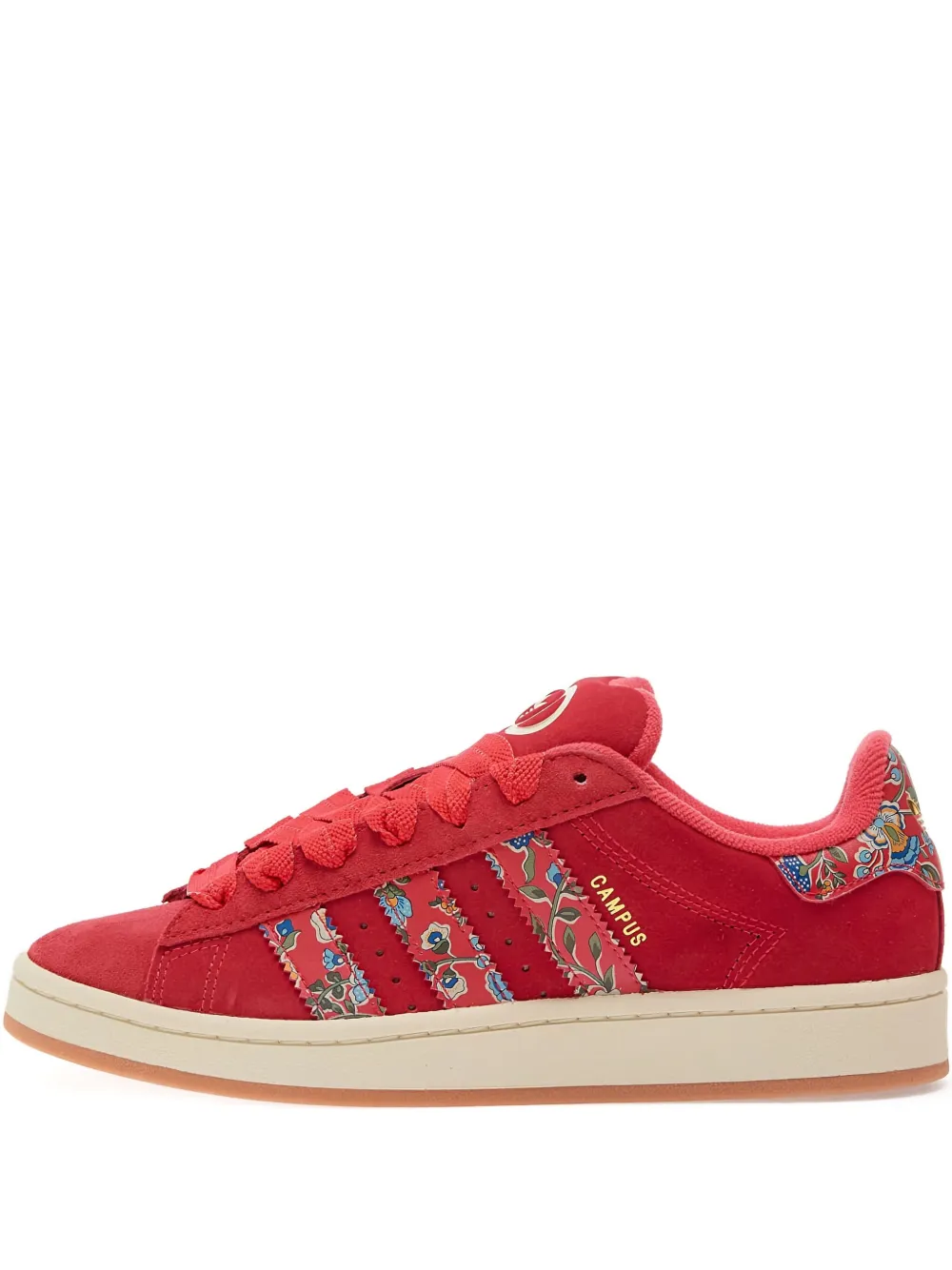 Низкие кеды X Liberty London Campus 00-х с цветочным узором adidas, красный