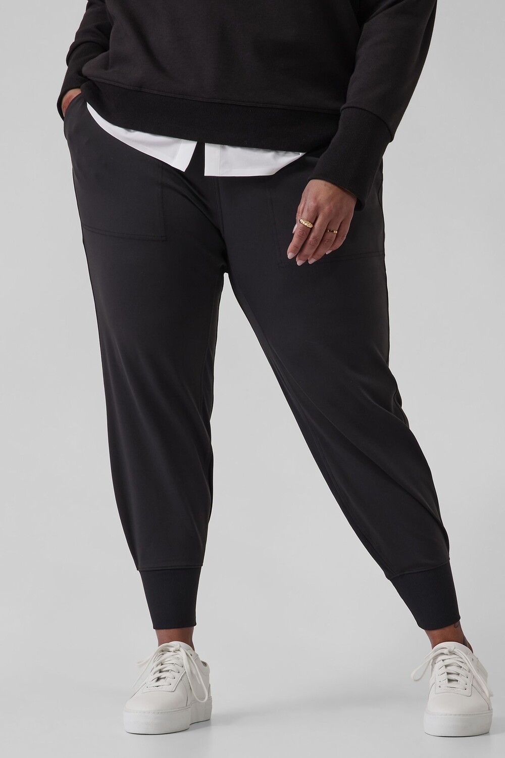 

Венецианские джоггеры Athleta, черный