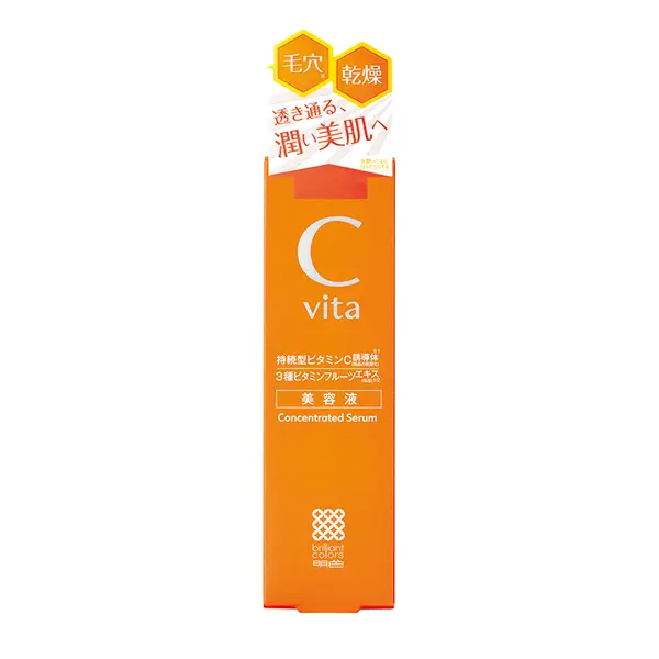 Сыворотка Meishoku — Японская восстанавливающая с витамином С для лица, C-Vita concentrated serum, 30 г — фото 3