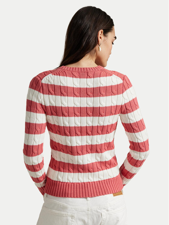 Облегающий свитер 211965754001 Polo Ralph Lauren, розовый — фото 3