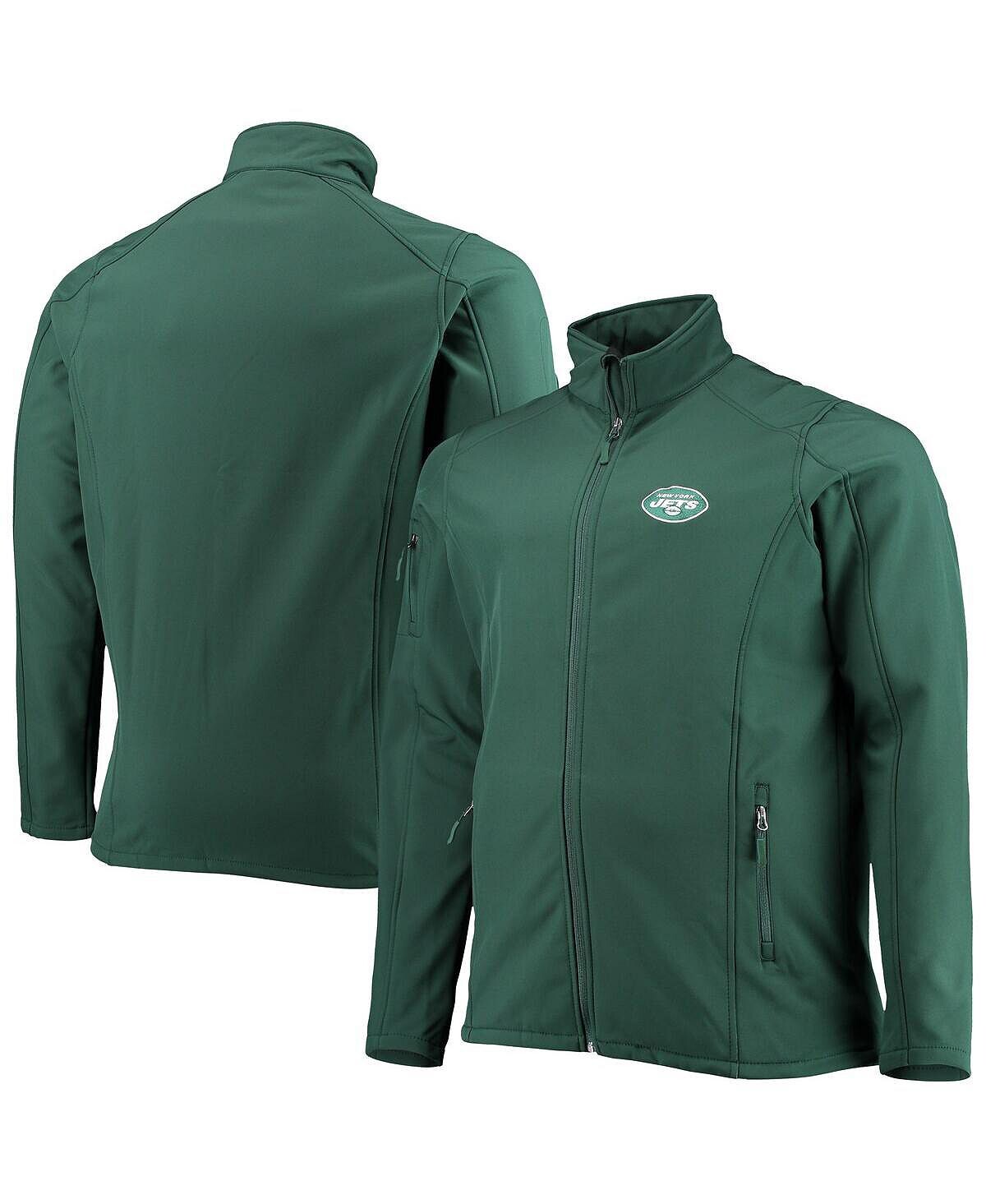 

Мужская зеленая куртка New York Jets Big and Tall Sonoma Softshell с молнией во всю длину Dunbrooke