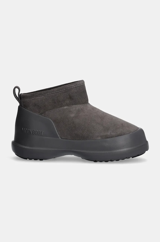 Зимние ботинки женские Moon Boot MB Luna низкие замшевые, серый — фото 2
