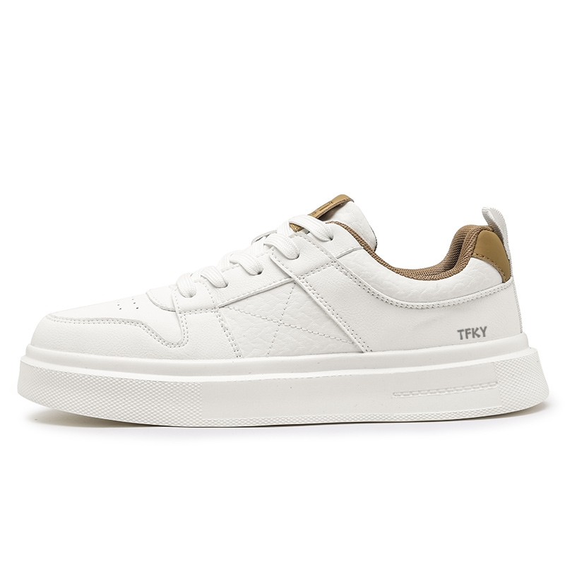 

Антискользящие износостойкие низкие скейтерские кроссовки мужские TFKY, бежево-абрикосовый