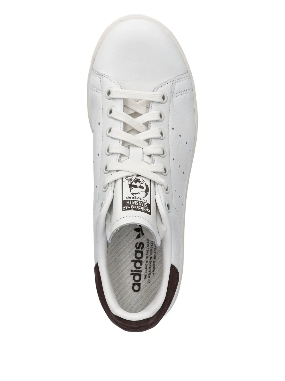 Кожаные замшевые кроссовки adidas, белый — фото 3