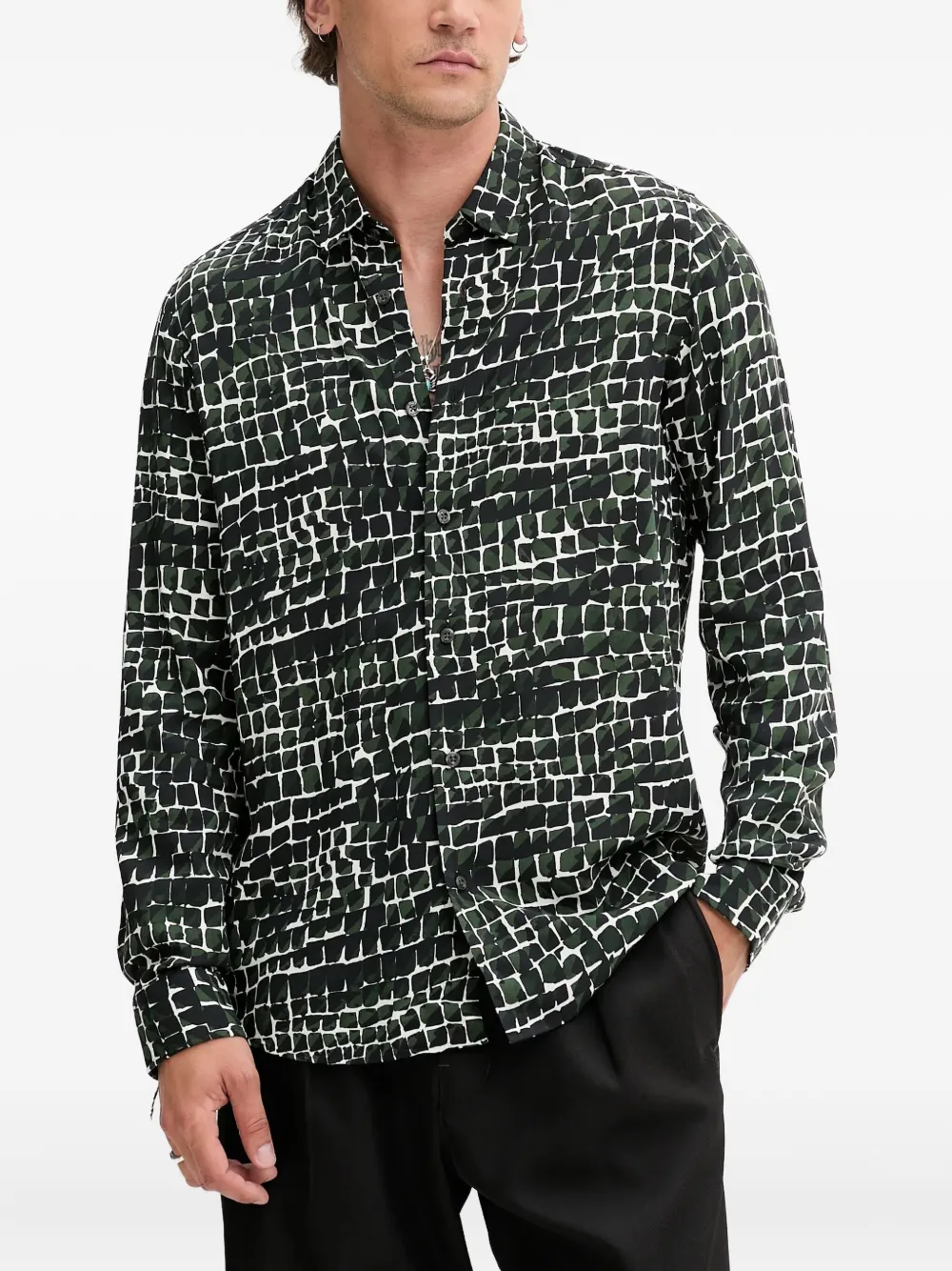 

Рубашка с принтом HUGO, зеленый