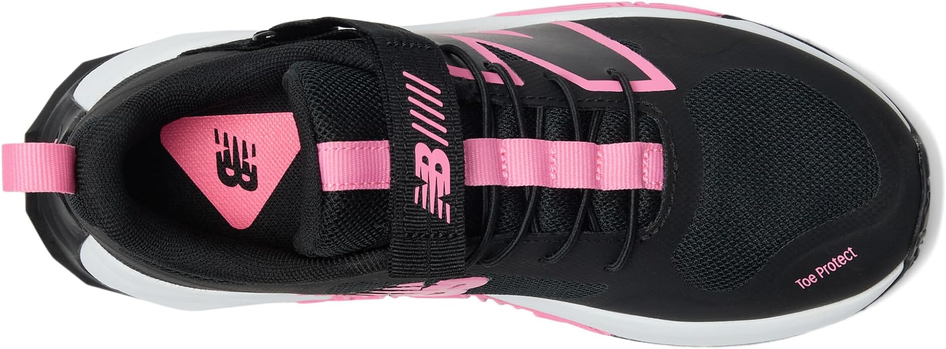 Кроссовки New Balance Kids  Fuelcell Play Bungee With Top Strap, Black/Signal Pink/White — фото 2