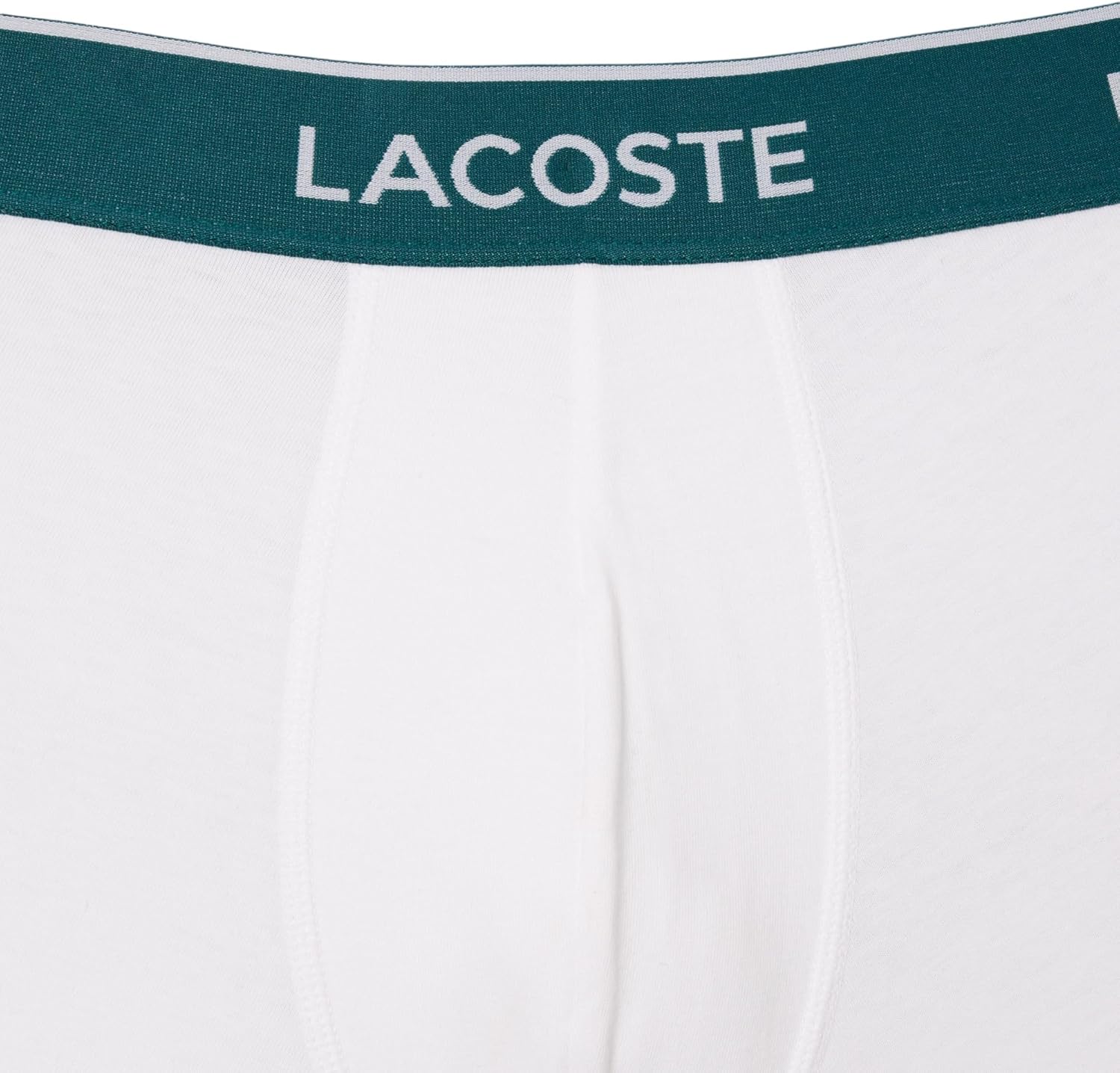 Трусы Lacoste, мужские, хлопковые, набор из трех комплектов с триколорной резинкой, черный/белый/серый — фото 3