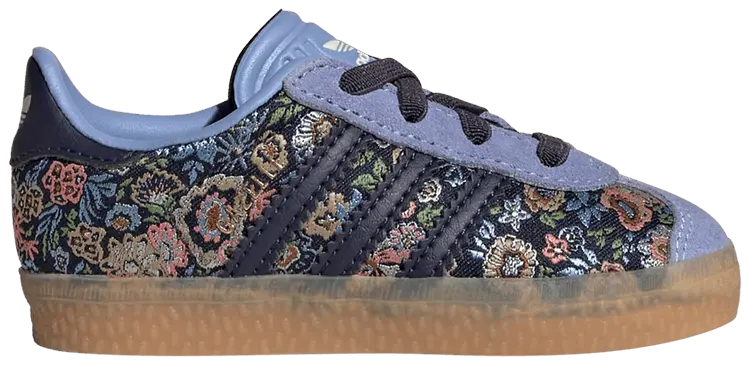 

Кроссовки adidas Liberty London x Gazelle Comfort Closure EL I 'Floral Embroidery', синий