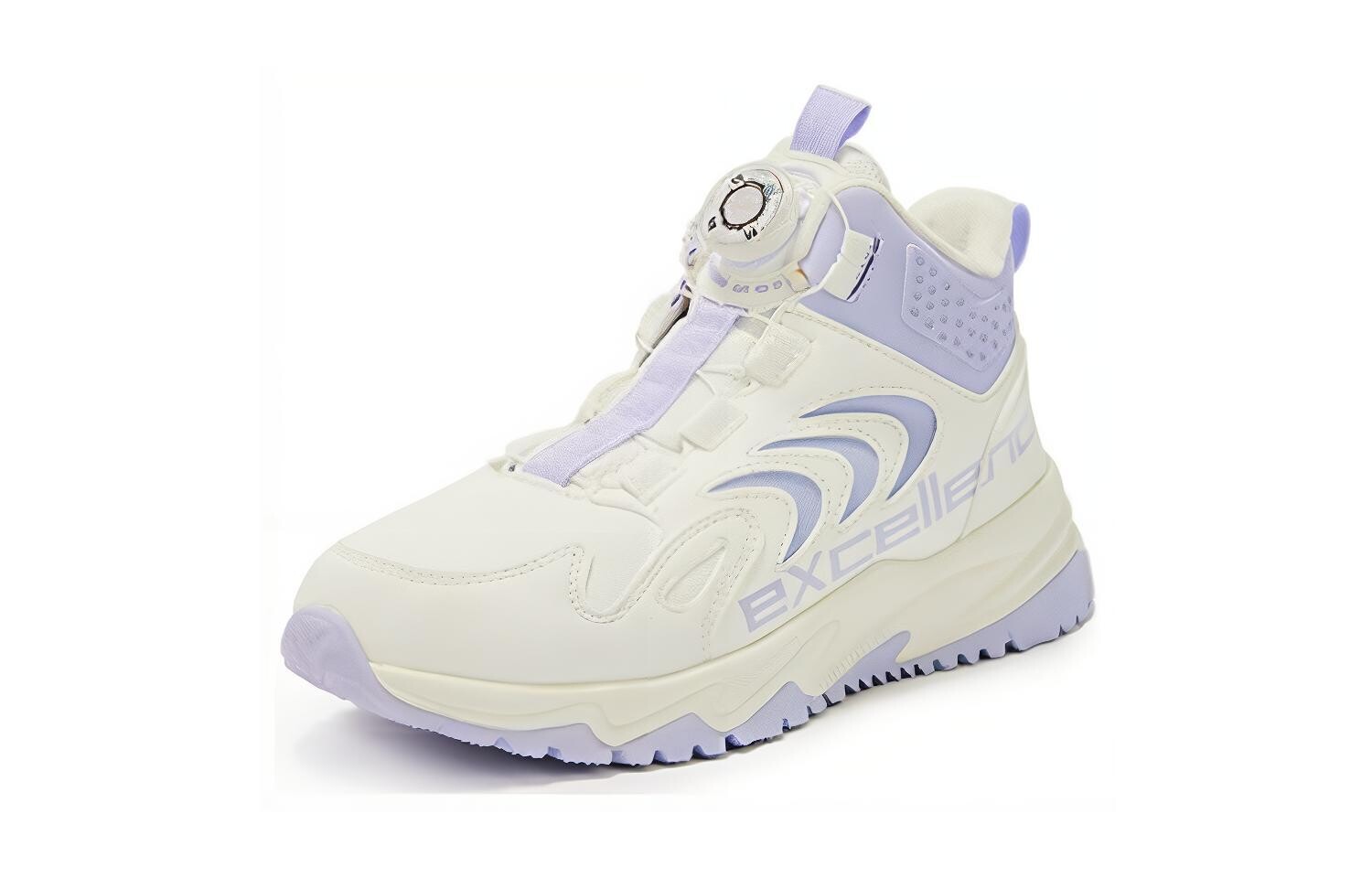 Кроссовки XTEP Kids Lifestyle Shoes GS Low-top White/Purple, белый/голубой — фото 3
