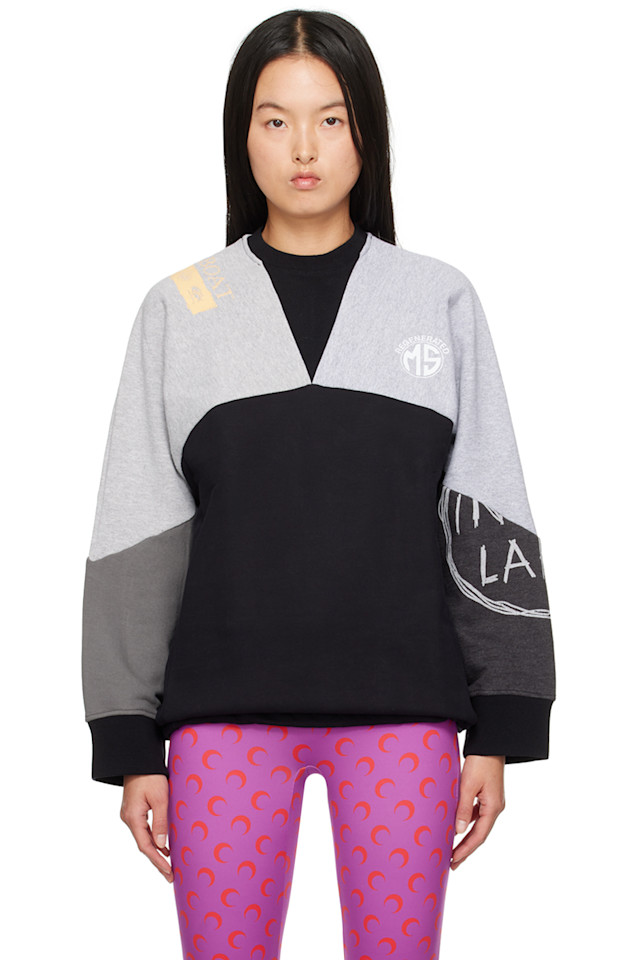 

Графические свитшоты из переработанных материалов sweatshirt Marine Serre, цвет magnet