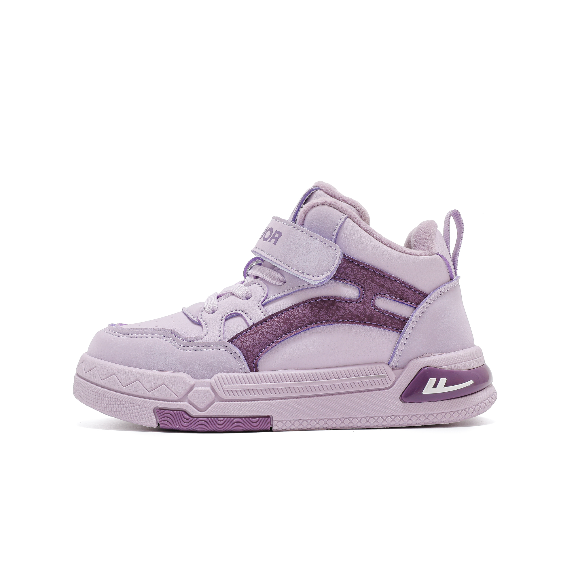 

Легкие утепленные детские скейтерские кроссовки Mid Top с амортизацией WARRIOR, фиолетовый