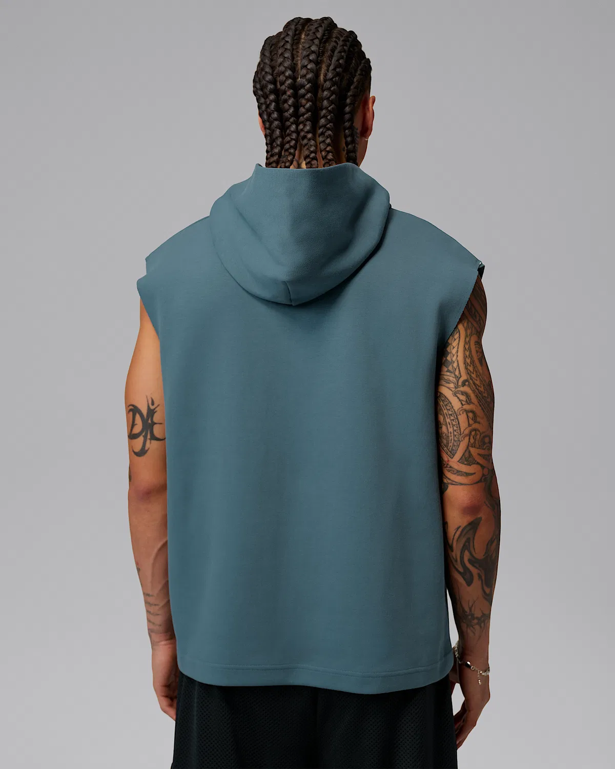 Мужская безрукавка Dri-FIT Jordan Sport Hoop Fleece, Ash Green/Clear — фото 2